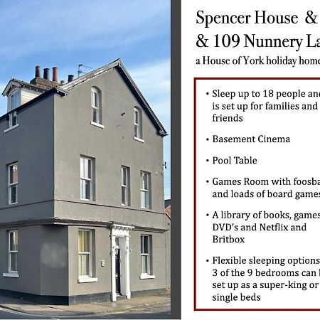 Spencer House & 107 & 109 Nunnery Lane Villa York Kültér fotó