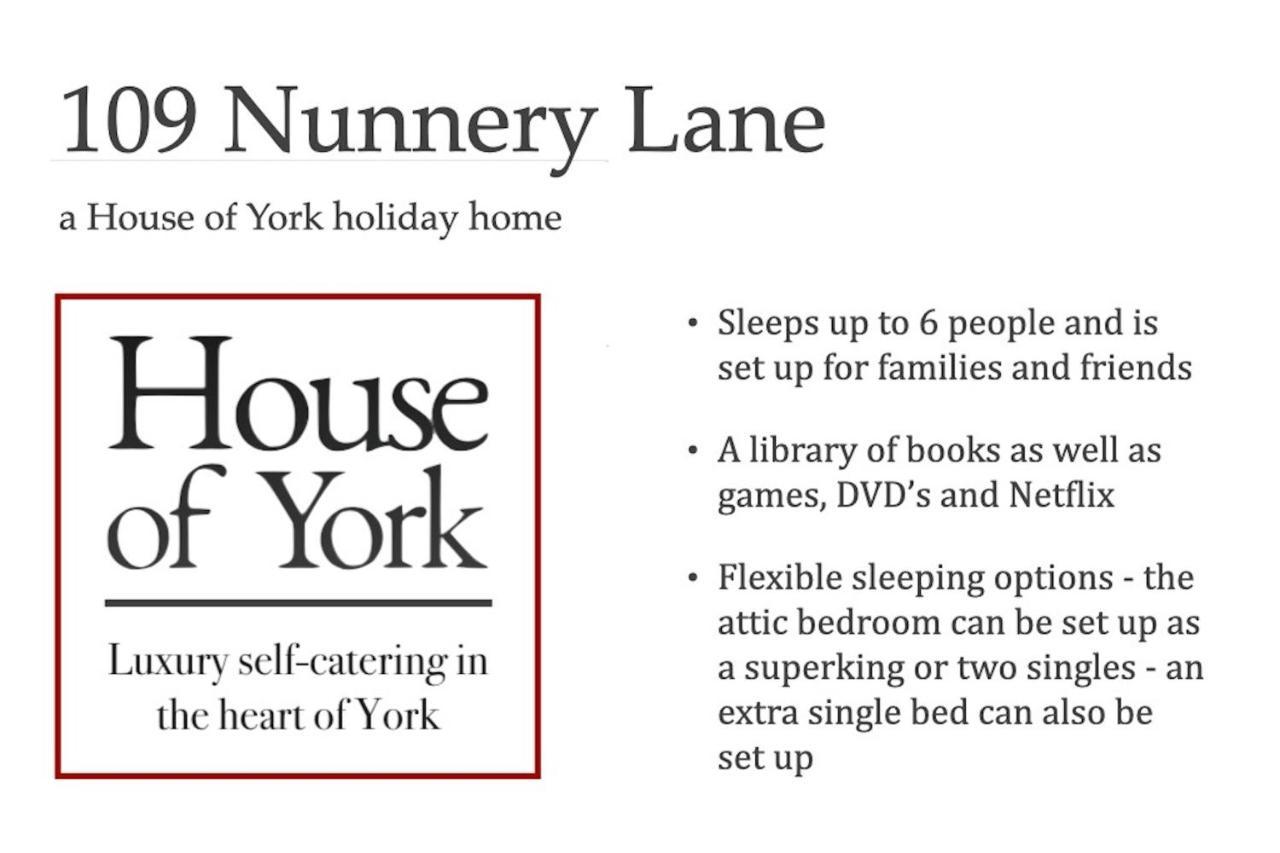 Spencer House & 107 & 109 Nunnery Lane Villa York Kültér fotó